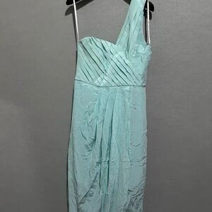 forever new One-Shoulder Light Blue silk Dress